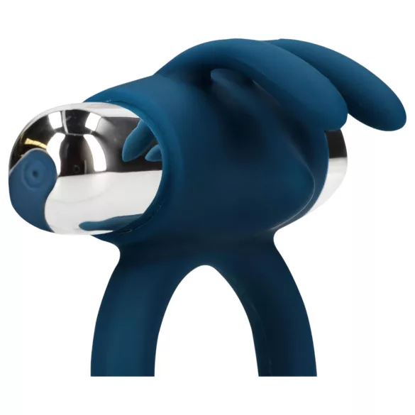 Loveline - anillo vibrador conejito - silicona azul