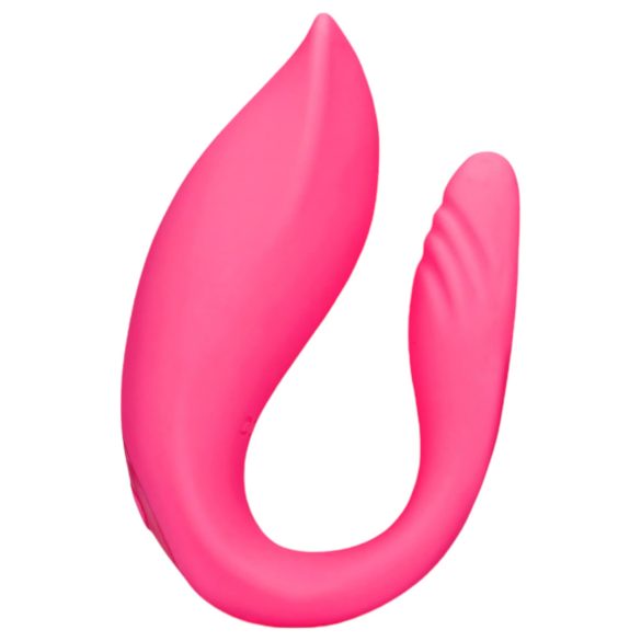 Loveline - vibrador para pareja recargable control remoto - silicona rosa