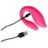 Loveline - vibrador de pareja recargable con control remoto (rosa)