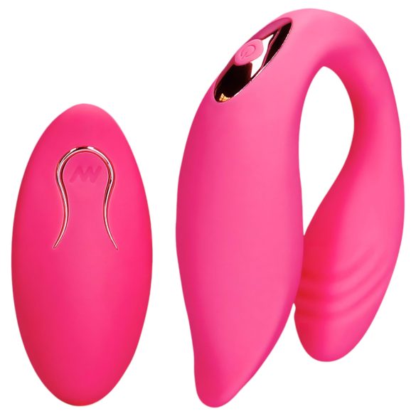 Loveline - vibrador para pareja recargable control remoto - silicona rosa