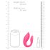 Loveline - vibrador para pareja recargable control remoto - silicona rosa