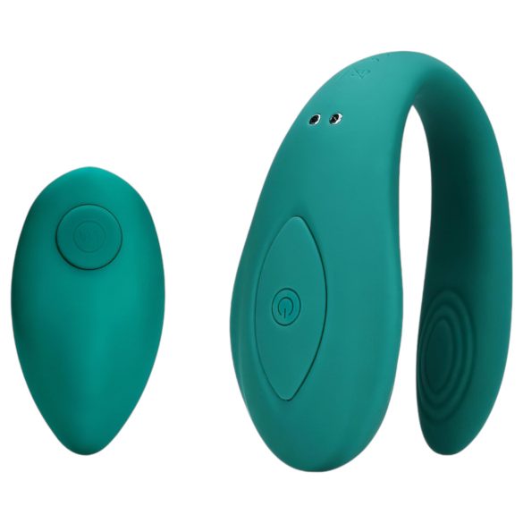 Loveline - vibrador de pareja recargable impermeable control remoto verde