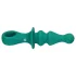 Loveline - Consolador anal vibrador recargable con cuentas - silicona verde