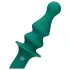 Loveline - Consolador anal vibrador recargable con cuentas - silicona verde