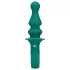 Loveline - Consolador anal vibrador recargable con cuentas - silicona verde