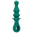 Loveline - Consolador anal vibrador recargable con cuentas - silicona verde