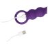 Loveline - Vibrador anal púrpura con bolas y recargable
