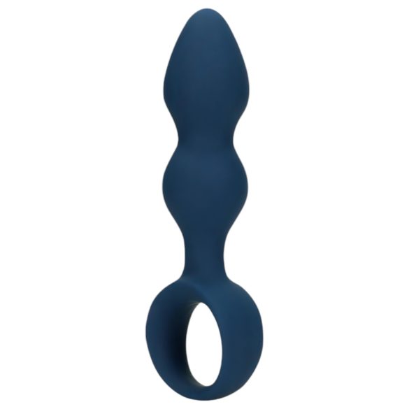 Loveline - Plug anal con anillo de agarre - pequeño (azul)