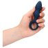 Loveline - Plug anal con anillo de agarre - pequeño (azul)