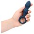 Loveline - Anillo Anal con Dildo - Tamaño Mediano (Azul)
