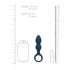 Loveline - Anillo Anal con Dildo - Tamaño Mediano (Azul)