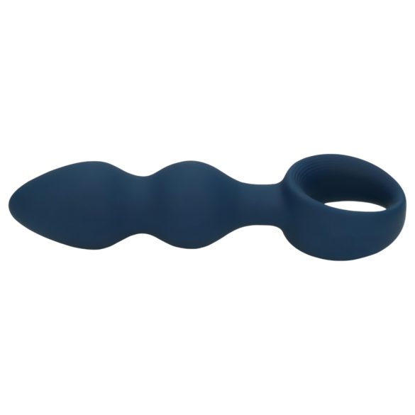 Loveline - plug anal con anillo - grande - azul