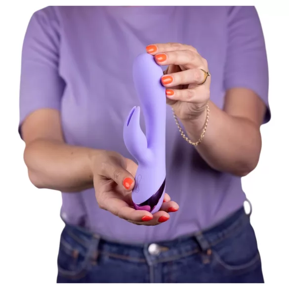 Loveline - vibrador conejito recargable para clítoris y punto G - silicona lila