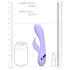 Loveline - vibrador conejito recargable para clítoris y punto G - silicona lila