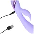 Loveline - vibrador conejito recargable para clítoris y punto G - silicona lila