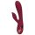 Loveline - Vibrador rojo con estimulador de clítoris recargable