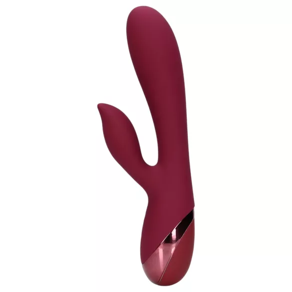 Loveline - vibrador con estimulador de clítoris recargable - silicona roja