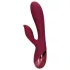 Loveline - vibrador con estimulador de clítoris recargable - silicona roja