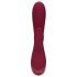 Loveline - Vibrador rojo con estimulador de clítoris recargable