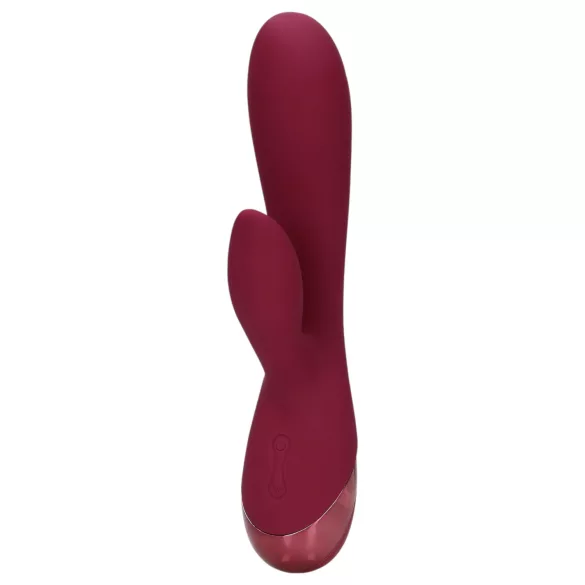Loveline - vibrador con estimulador de clítoris recargable - silicona roja