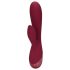 Loveline - Vibrador rojo con estimulador de clítoris recargable