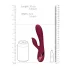 Loveline - vibrador con estimulador de clítoris recargable - silicona roja