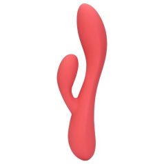   Loveline - vibrador con estimulador de clítoris recargable e impermeable - rosa