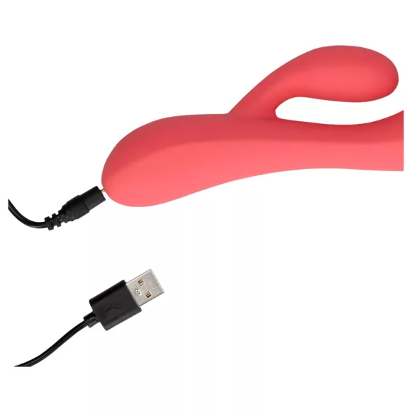 Loveline - vibrador con estimulador de clítoris recargable e impermeable - rosa