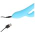 Loveline - Vibrador azul conejito impermeable