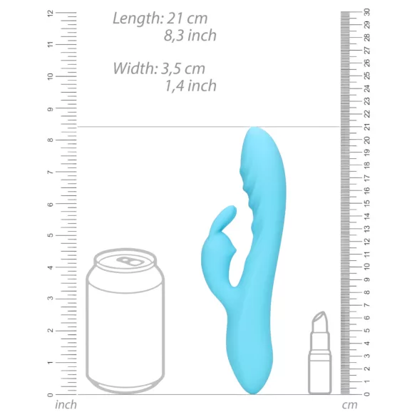 Loveline - vibrador conejito resistente al agua - silicona azul