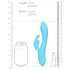 Loveline - vibrador conejito resistente al agua - silicona azul