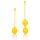 Loveline - bolas chinas de silicona - set de 2 piezas - amarillo