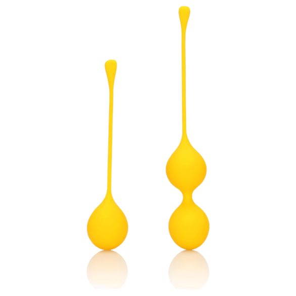 Loveline - Set de bolas de Kegel de silicona - 2 piezas (amarillas)