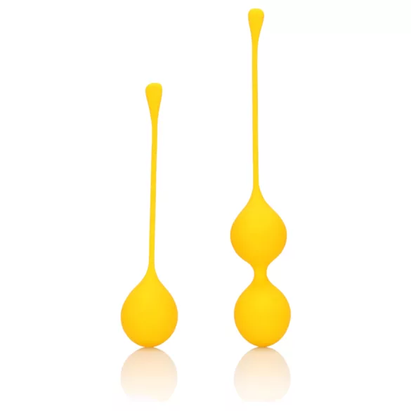 Loveline - bolas chinas de silicona - set de 2 piezas - amarillo