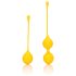 Loveline - Set de bolas de Kegel de silicona - 2 piezas (amarillas)