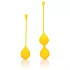Loveline - bolas chinas de silicona - set de 2 piezas - amarillo