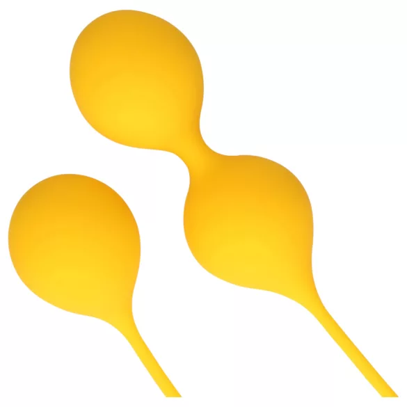 Loveline - bolas chinas de silicona - set de 2 piezas - amarillo