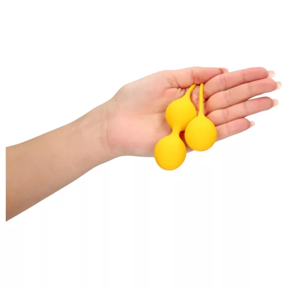 Loveline - bolas chinas de silicona - set de 2 piezas - amarillo