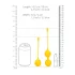 Loveline - bolas chinas de silicona - set de 2 piezas - amarillo
