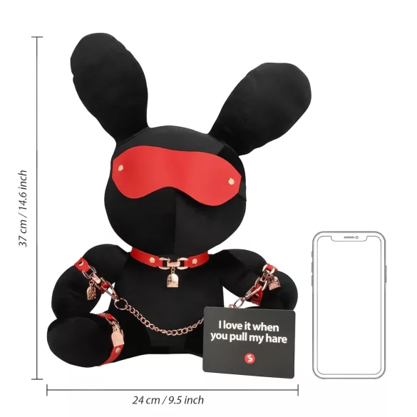Bondage Rabbit - juguete BDSM conejita - negro