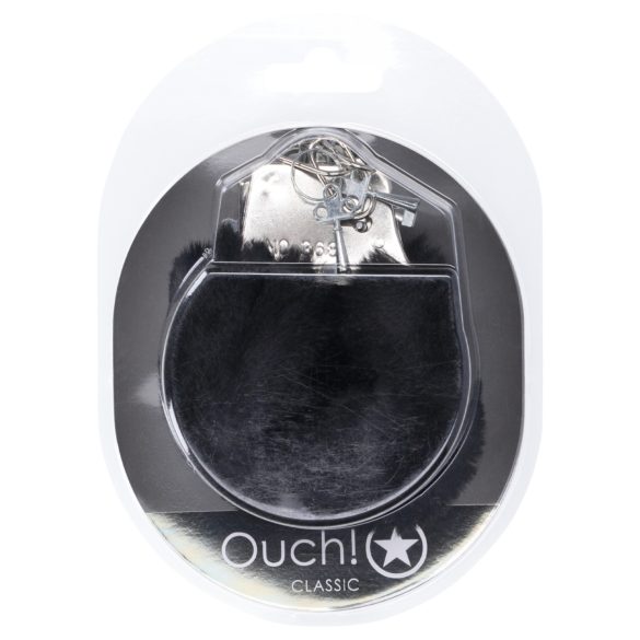 Ouch! - esposas de peluche - negro