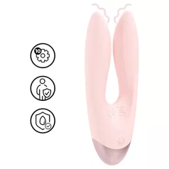 Loveline Amour - vibrador doble brazo - silicona rosa
