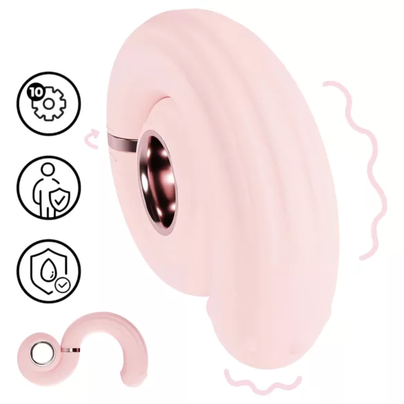 Loveline Perles - Vibrador punto G con perlas - silicona rosa