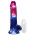 REALROCK - vibrador con testículos luminoso - 20 cm