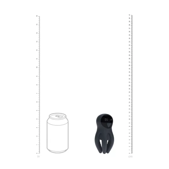 Levelz - vibrador para glande digital - silicona negra