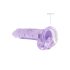 REALROCK - Dildo realista translúcido - Lila (17 cm)