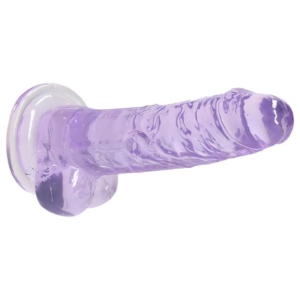 RealRock - consolador realista transparente - silicona lila 17cm