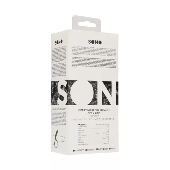 No.88 - anillo vibrador para pene - silicona negra