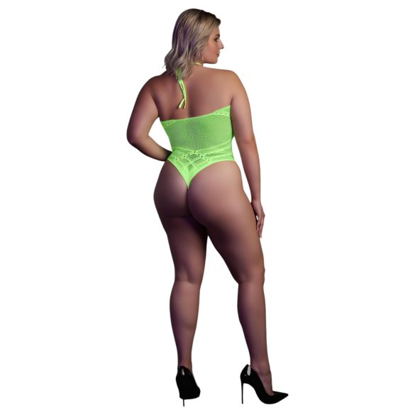Ouch! - body con tirantes efecto fosforescente - verde neón