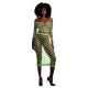 Ouch! - conjunto de falda y top fosforescente - color verde neón